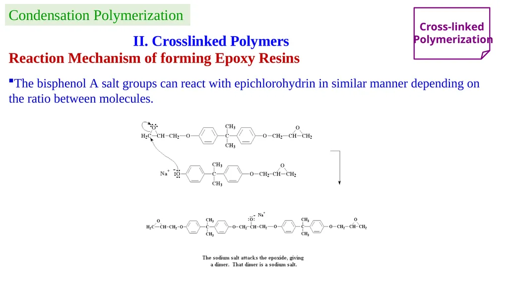 Chapter 2: General Methods for preparing Polymers - slide 58 of 156