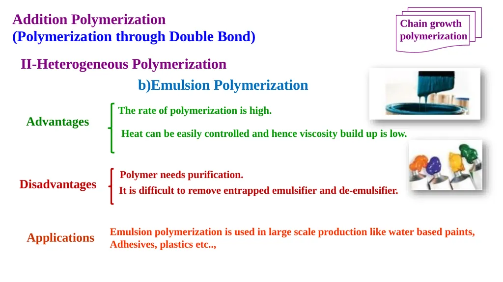 Chapter 2: General Methods for preparing Polymers - slide 114 of 156
