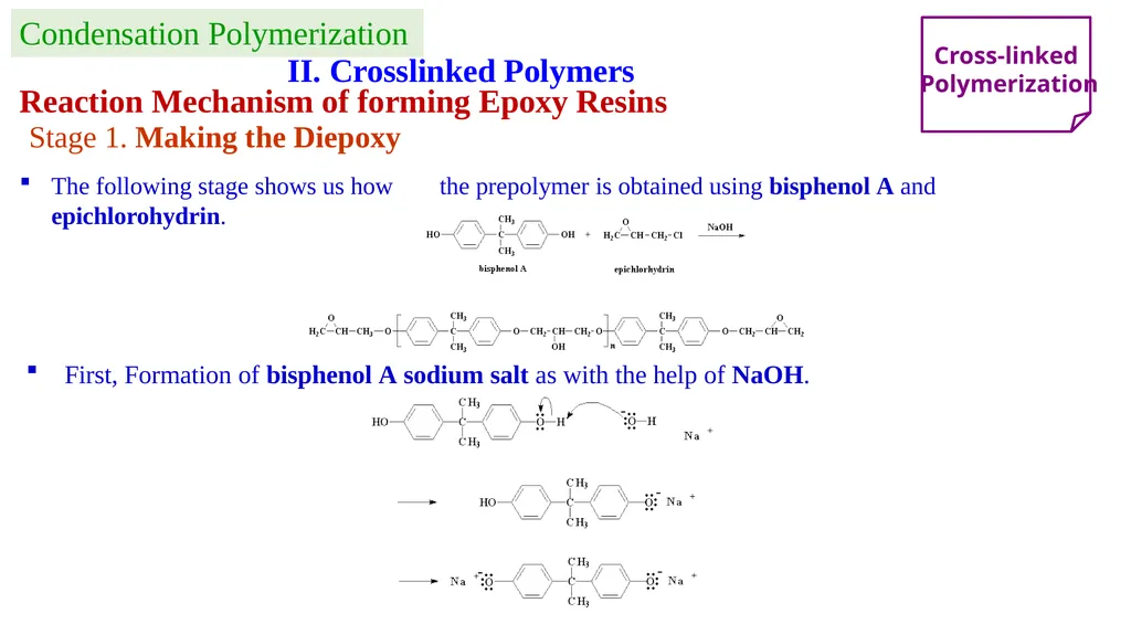 Chapter 2: General Methods for preparing Polymers - slide 56 of 156