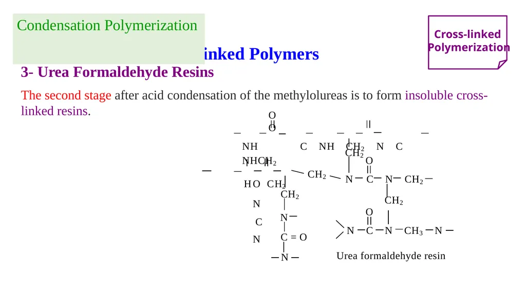 Chapter 2: General Methods for preparing Polymers - slide 42 of 156
