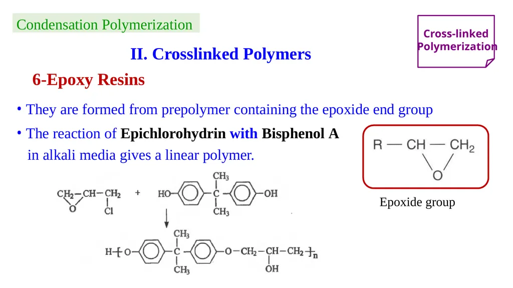 Chapter 2: General Methods for preparing Polymers - slide 55 of 156
