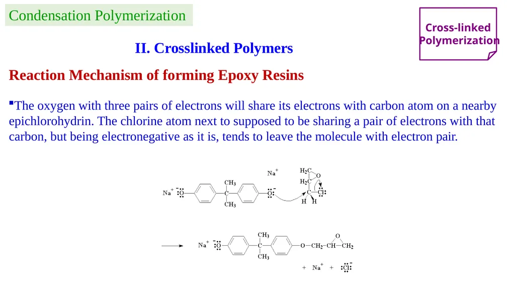 Chapter 2: General Methods for preparing Polymers - slide 57 of 156
