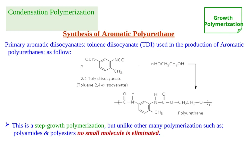 Chapter 2: General Methods for preparing Polymers - slide 25 of 156