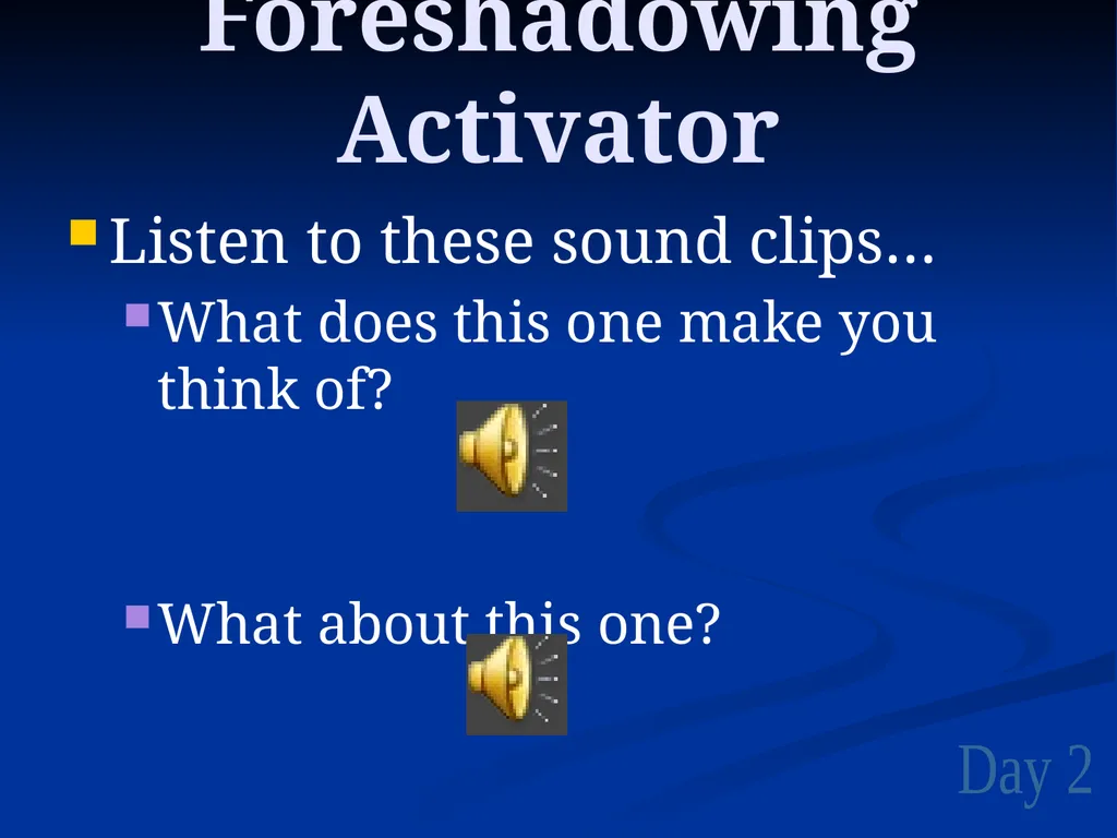 What is the difference between foreshadowing and a - slide 6 of 18