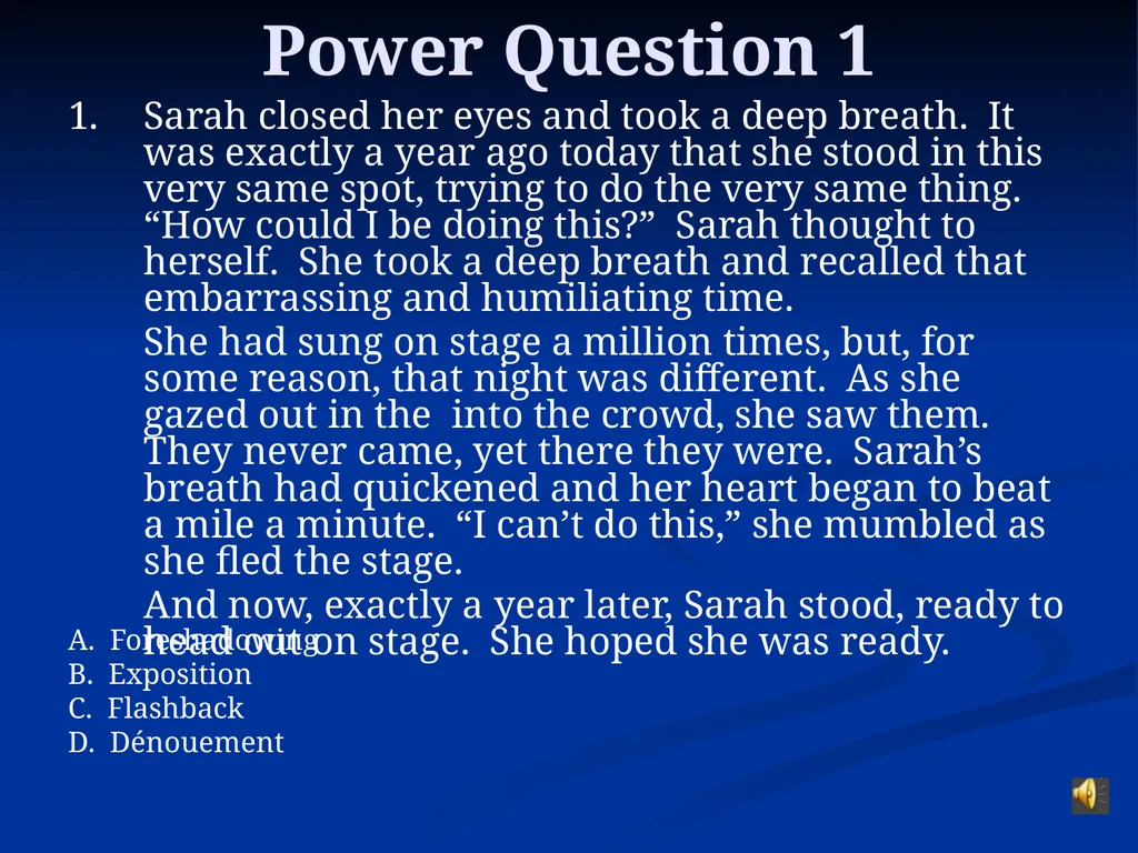 What is the difference between foreshadowing and a - slide 12 of 18