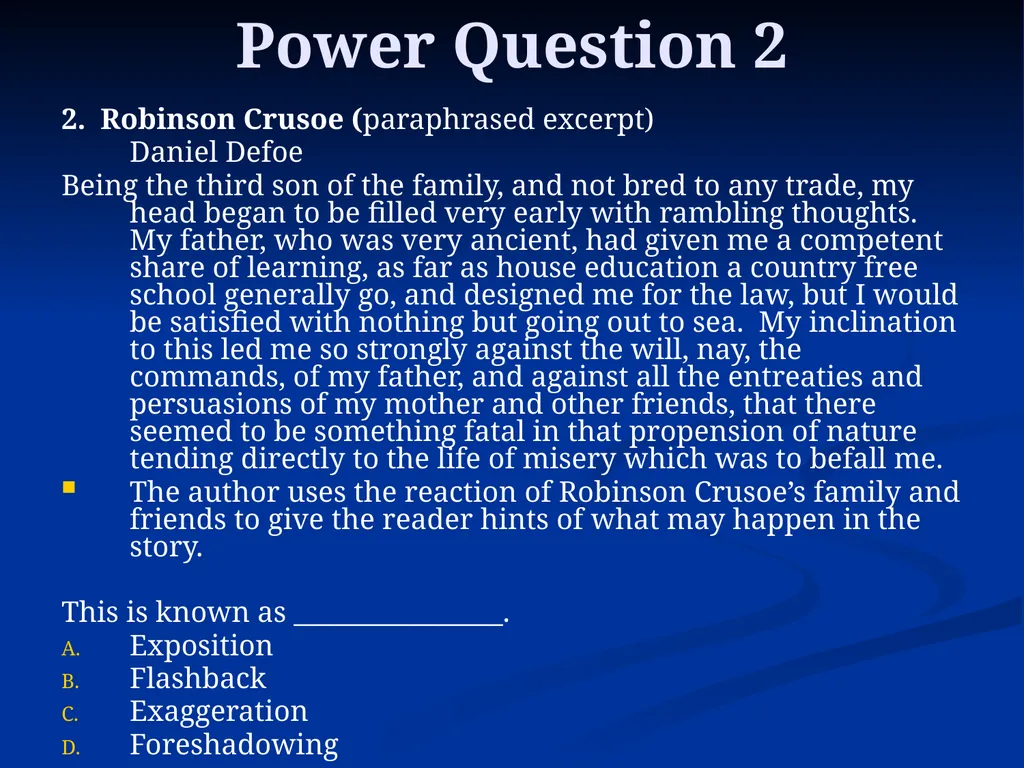 What is the difference between foreshadowing and a - slide 13 of 18