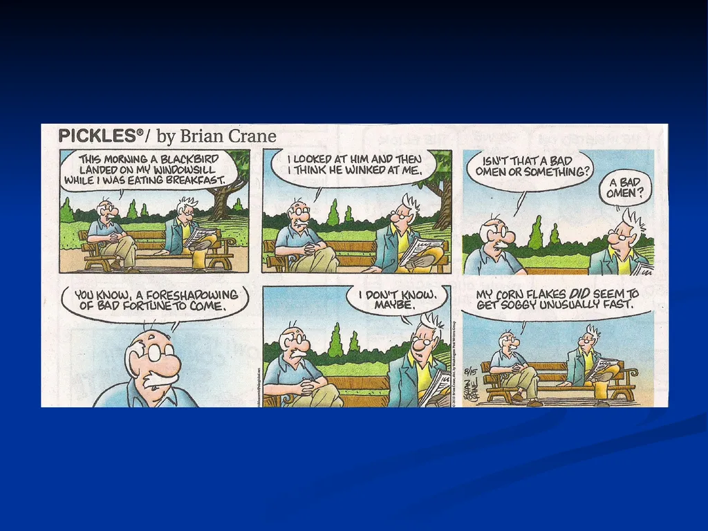 What is the difference between foreshadowing and a - slide 5 of 18