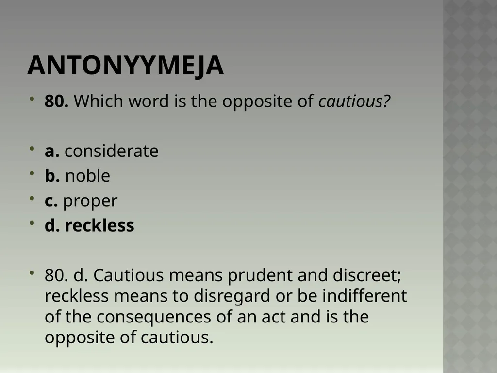 Synonyymeja 1. Which word means the same as - slide 162 of 494