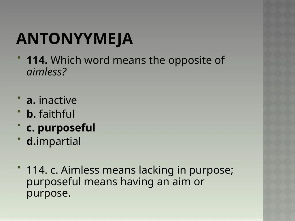 Synonyymeja 1. Which word means the same as - slide 230 of 494