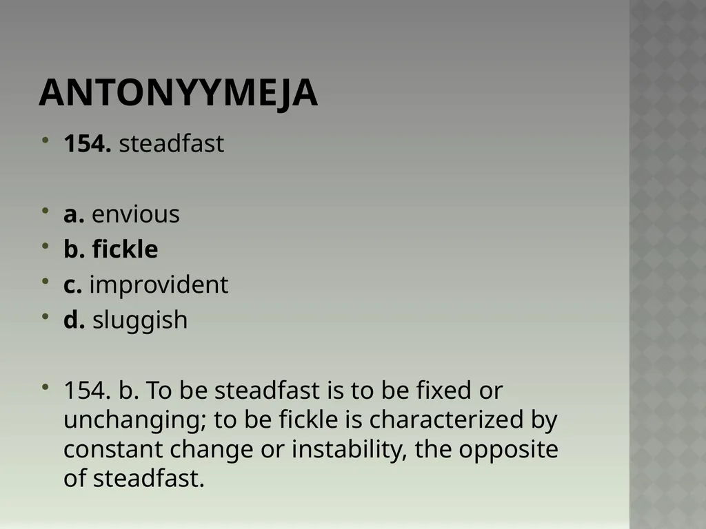Synonyymeja 1. Which word means the same as - slide 311 of 494
