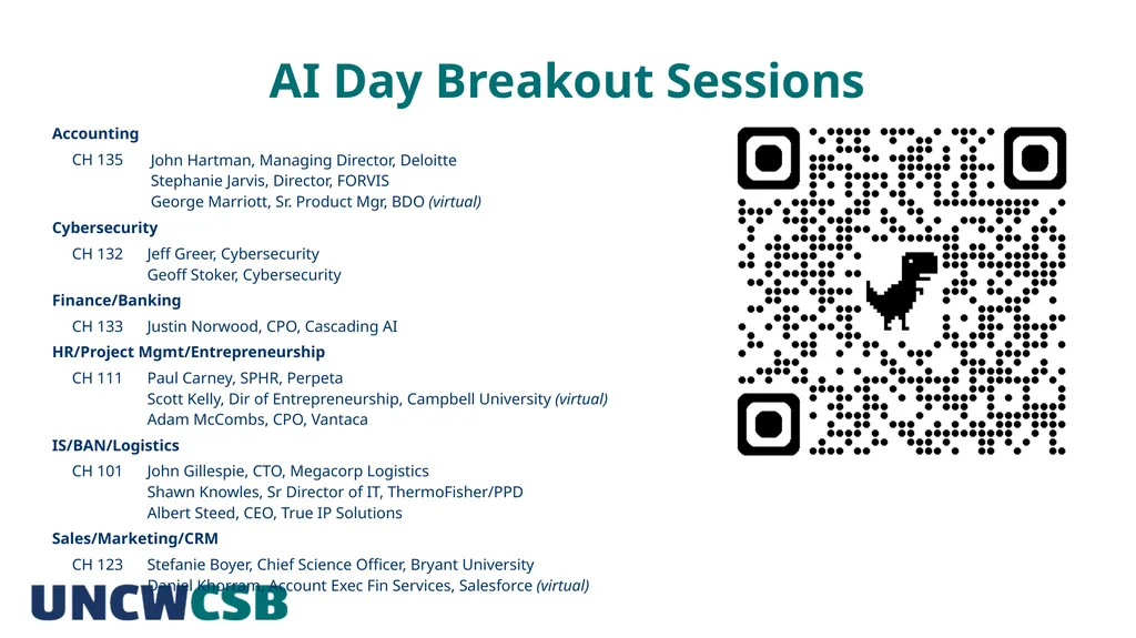 CSB Presents: Exploring AI (aka: AI Day) - slide 5 of 7
