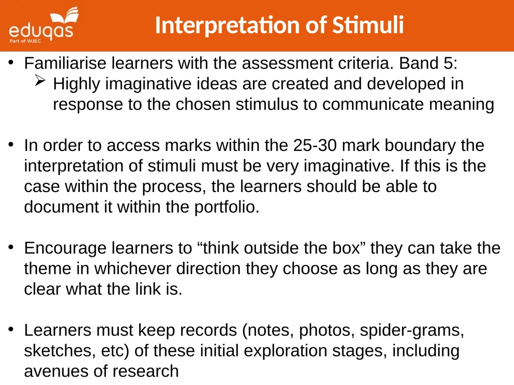 Approaches to Component 1 Devising Theatre Tips - slide 10 of 32