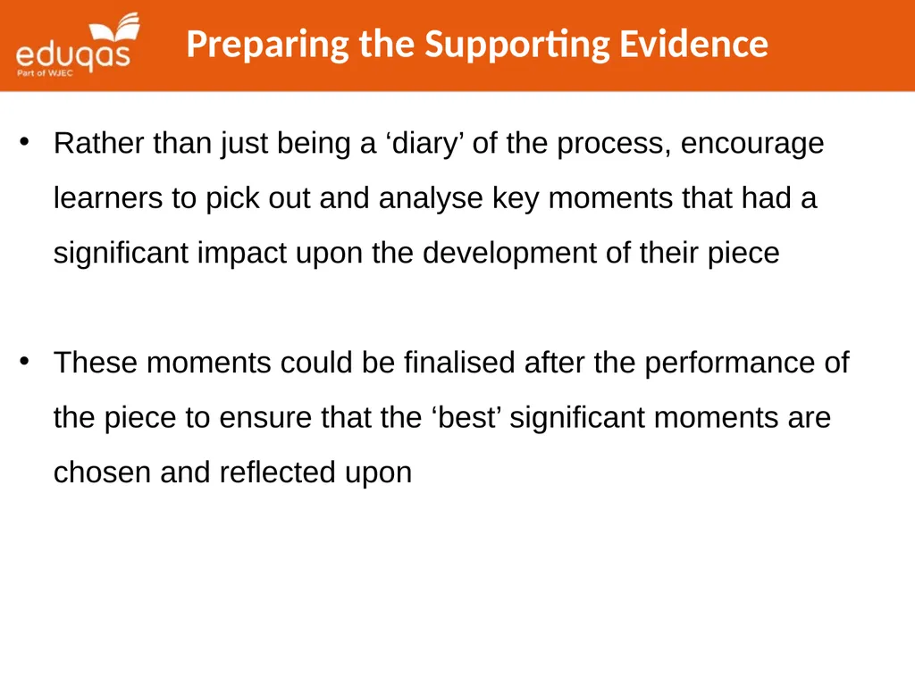 Approaches to Component 1 Devising Theatre Tips - slide 23 of 32