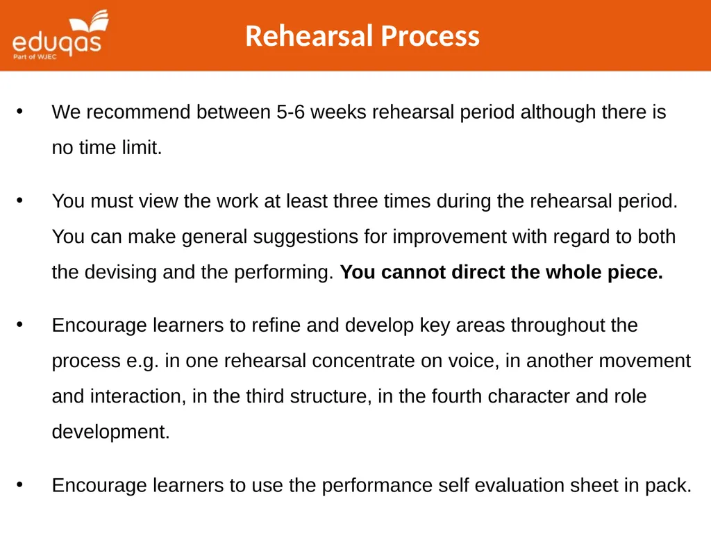Approaches to Component 1 Devising Theatre Tips - slide 14 of 32