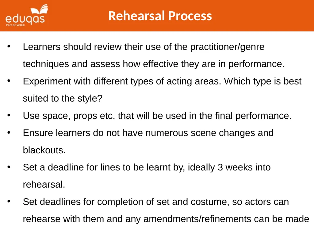 Approaches to Component 1 Devising Theatre Tips - slide 15 of 32