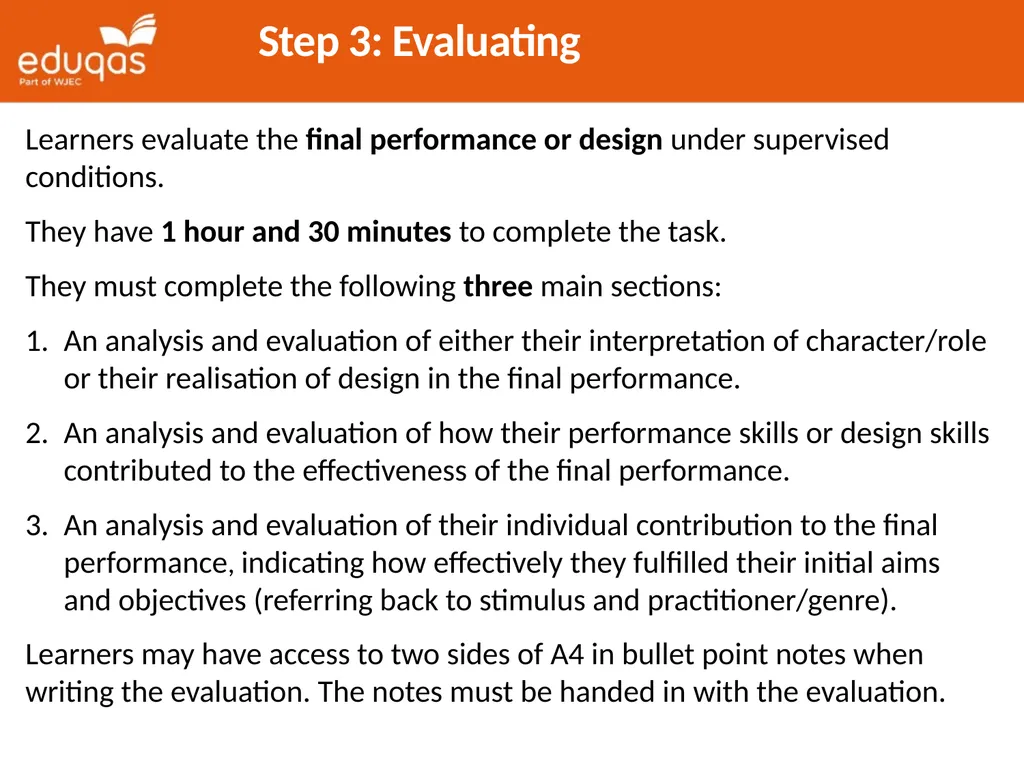 Approaches to Component 1 Devising Theatre Tips - slide 26 of 32
