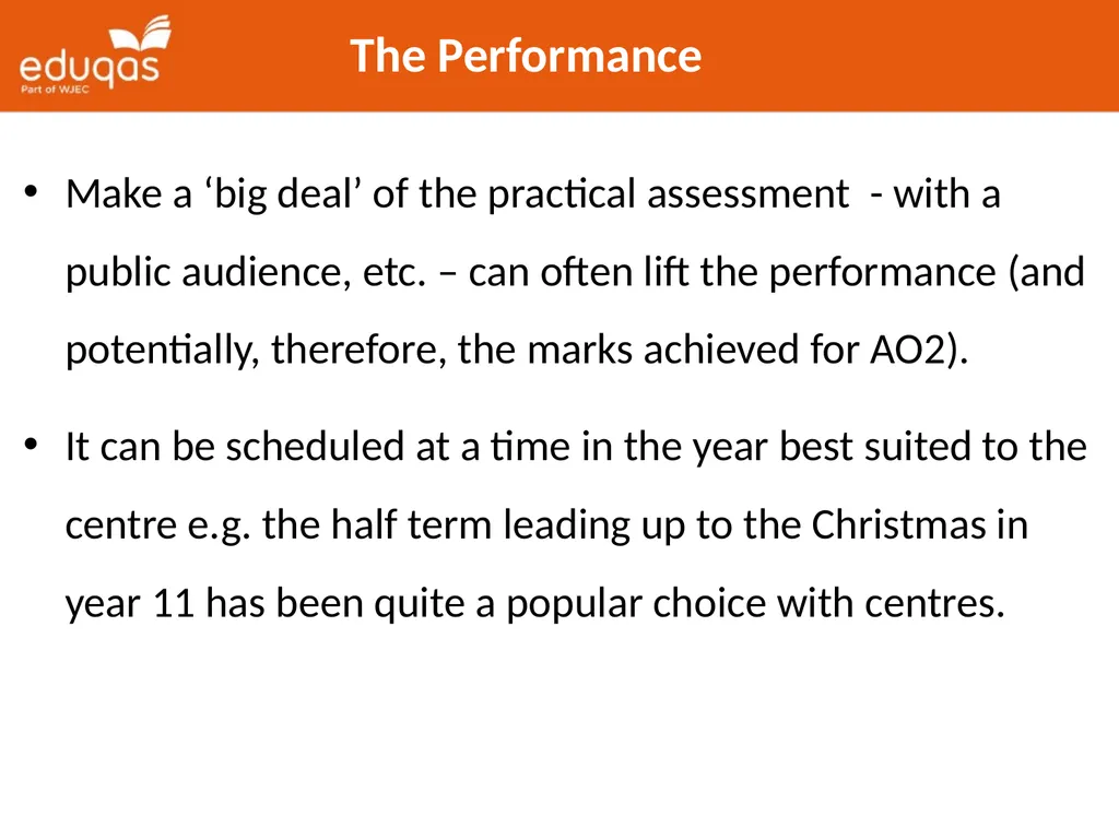 Approaches to Component 1 Devising Theatre Tips - slide 25 of 32