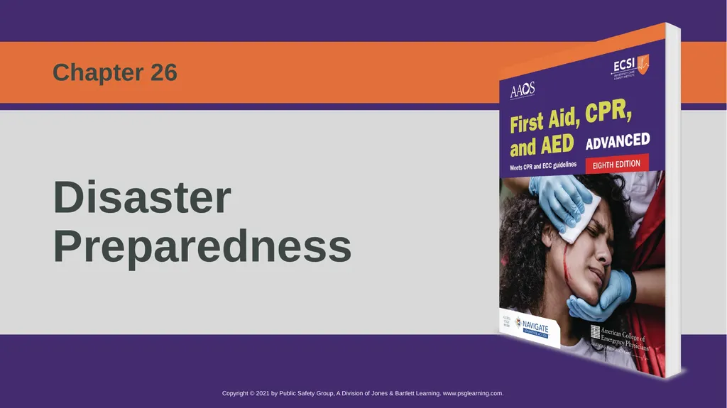 Disaster Preparedness Chapter 26 Disaster - slide 1 of 41