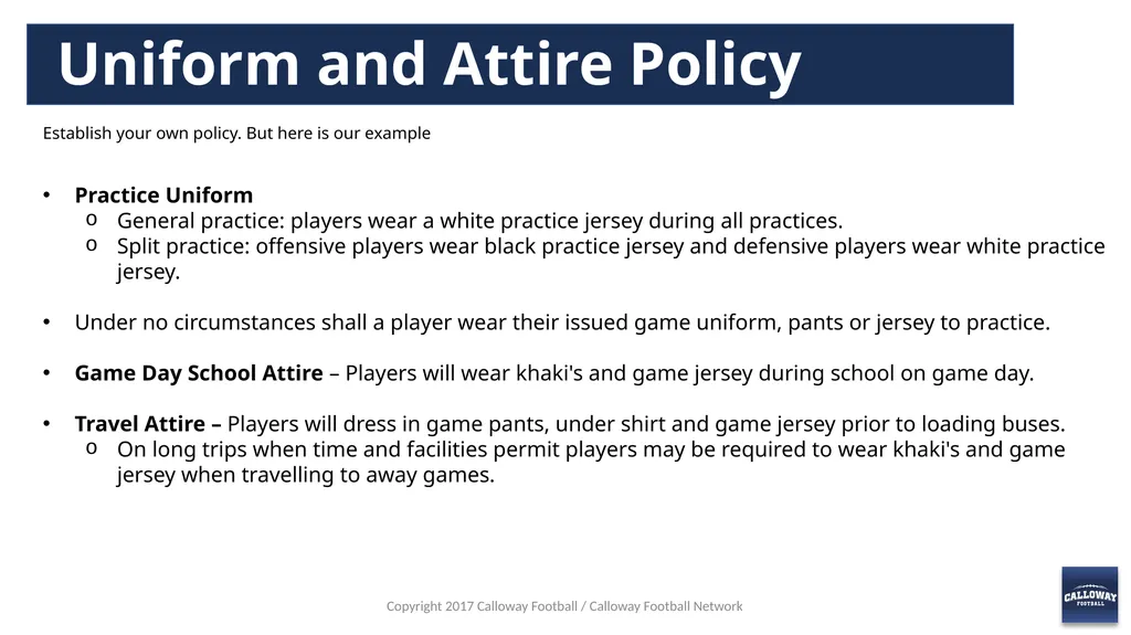 Parents Meeting Presentation Copyright 2017 - slide 13 of 26