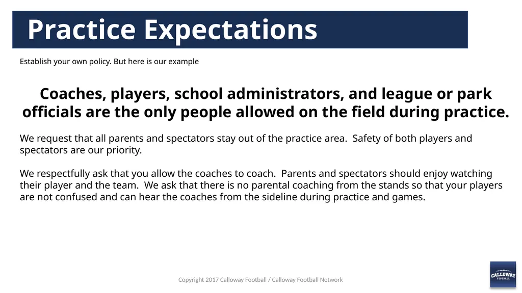 Parents Meeting Presentation Copyright 2017 - slide 17 of 26