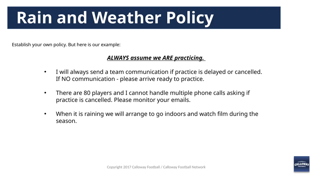 Parents Meeting Presentation Copyright 2017 - slide 9 of 26