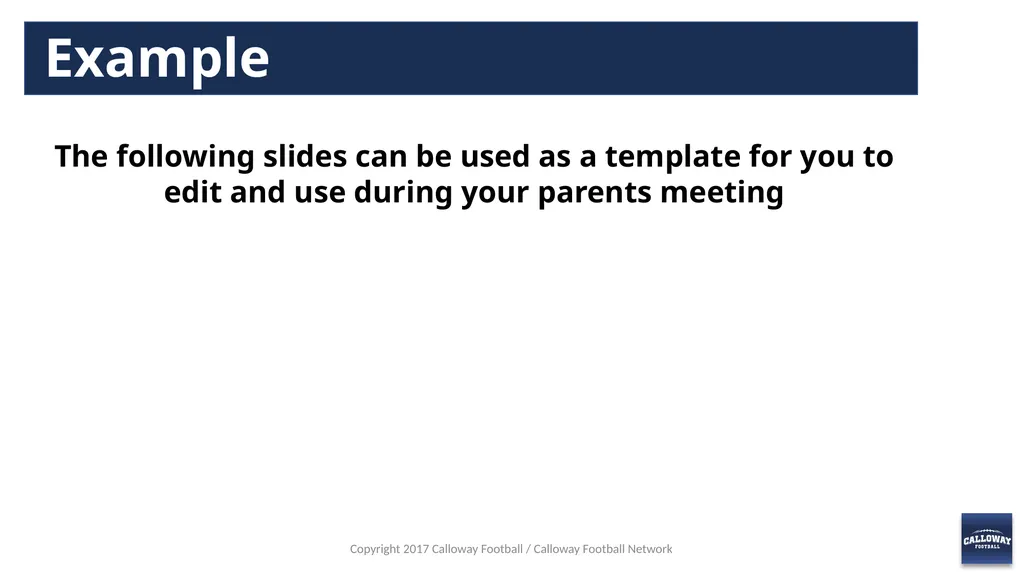 Parents Meeting Presentation Copyright 2017 - slide 4 of 26