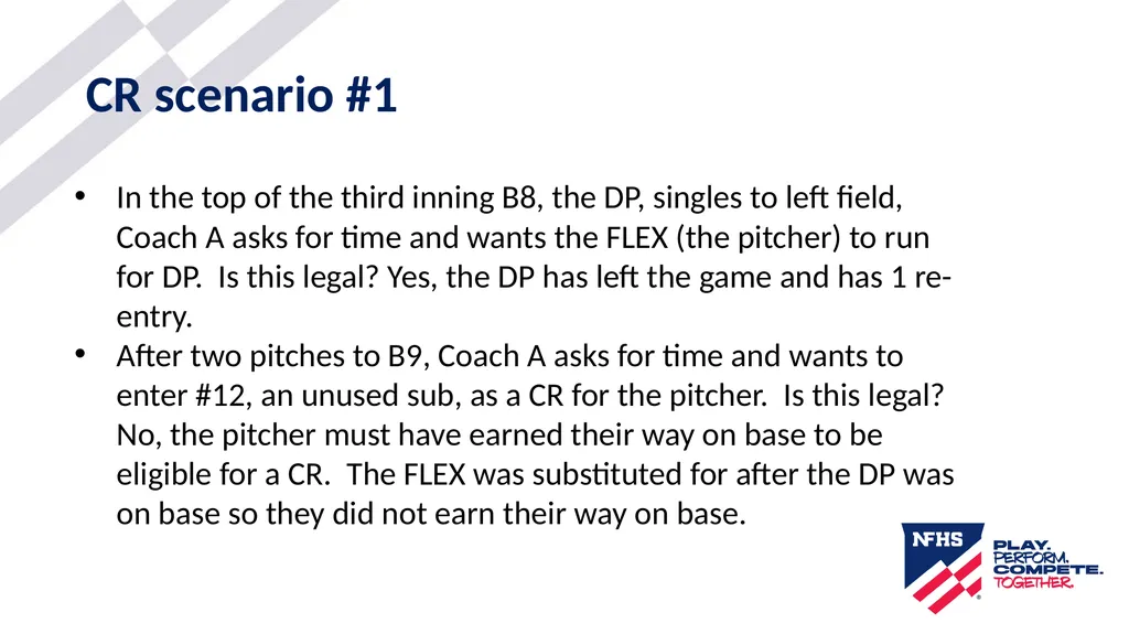2025-26 NFHS Softball Substituting, Lineup - slide 41 of 43