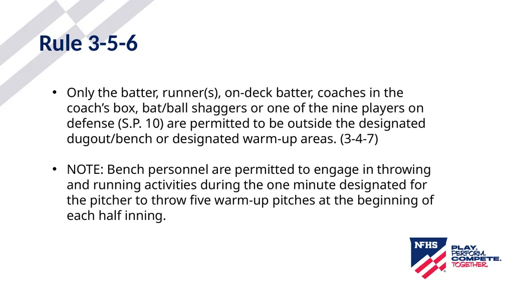 2025-26 NFHS Softball Substituting, Lineup - slide 30 of 43