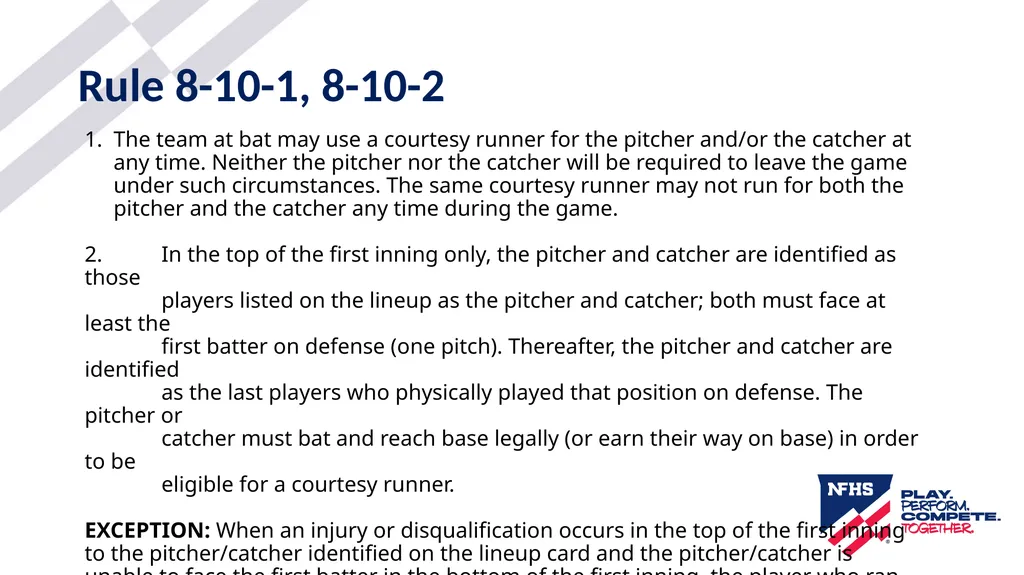 2025-26 NFHS Softball Substituting, Lineup - slide 37 of 43