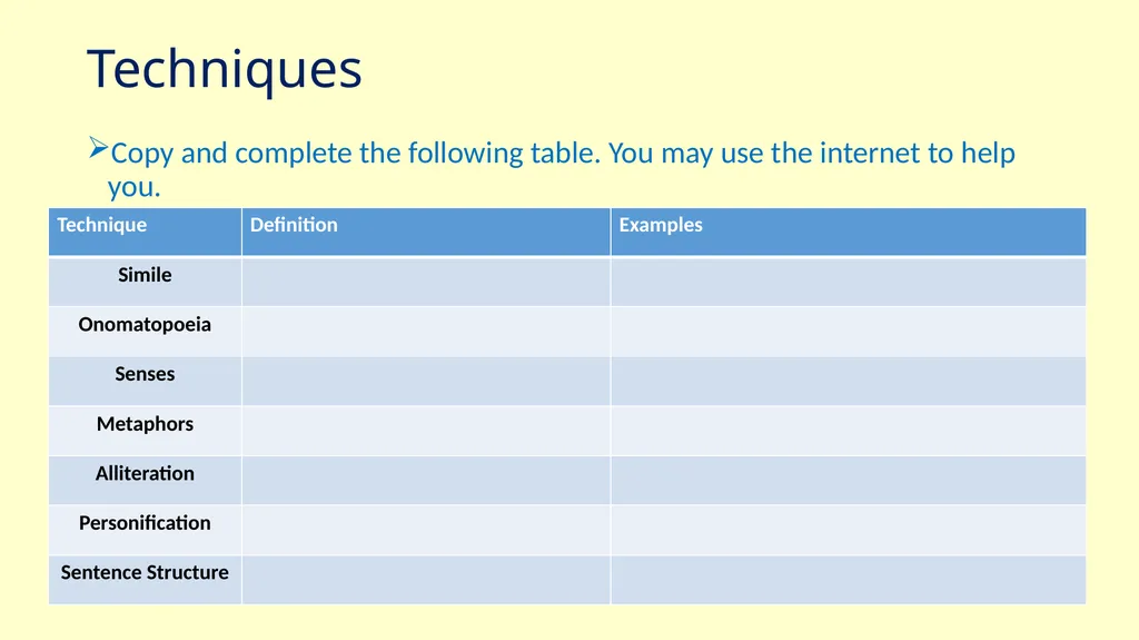 Year 7 Shadow Curriculum Due to split classes you - slide 6 of 14