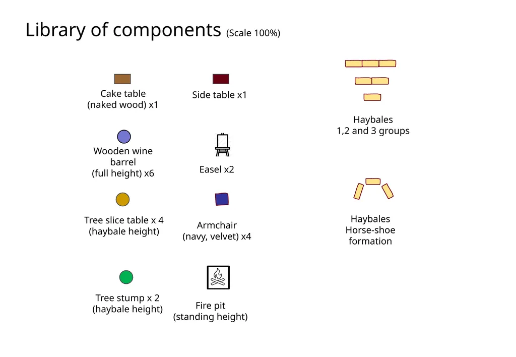 Tipi Layout Examples 9 tables with benches (Radial - slide 4 of 19