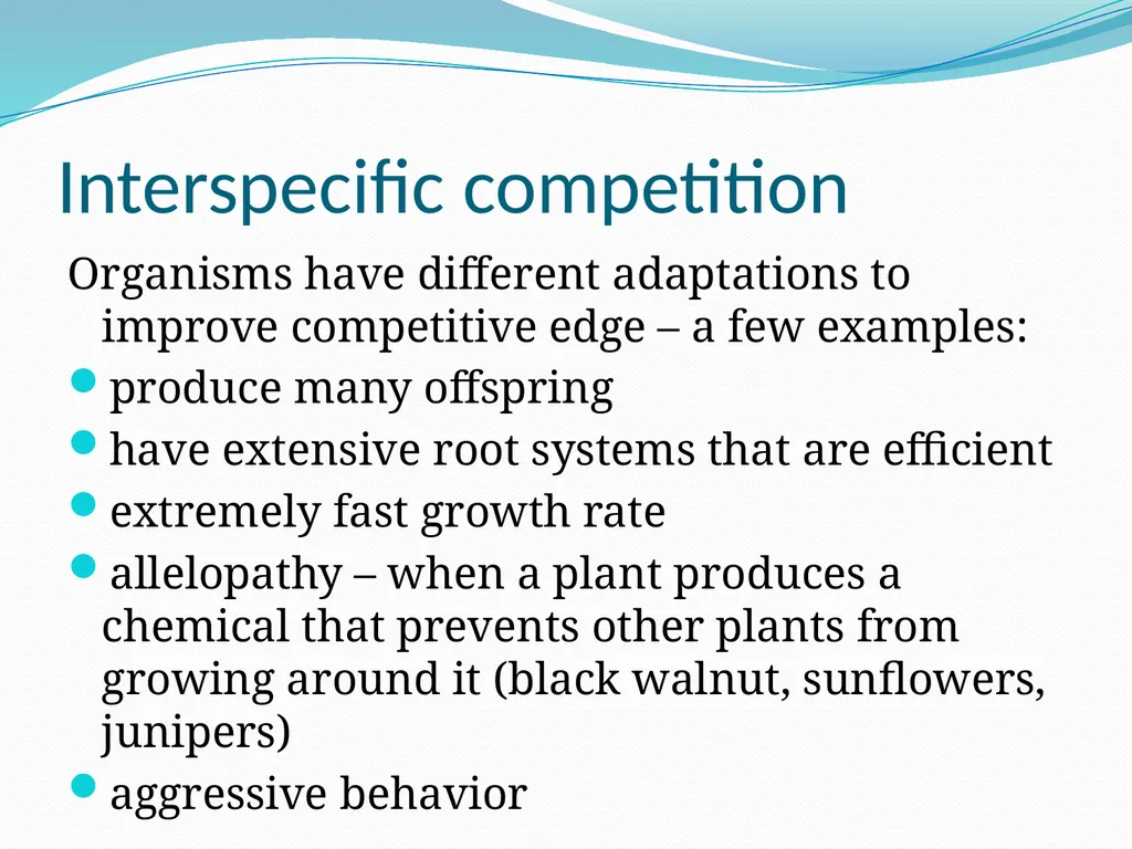 Species Interactions Chapter 8, Sections 2 - slide 9 of 37