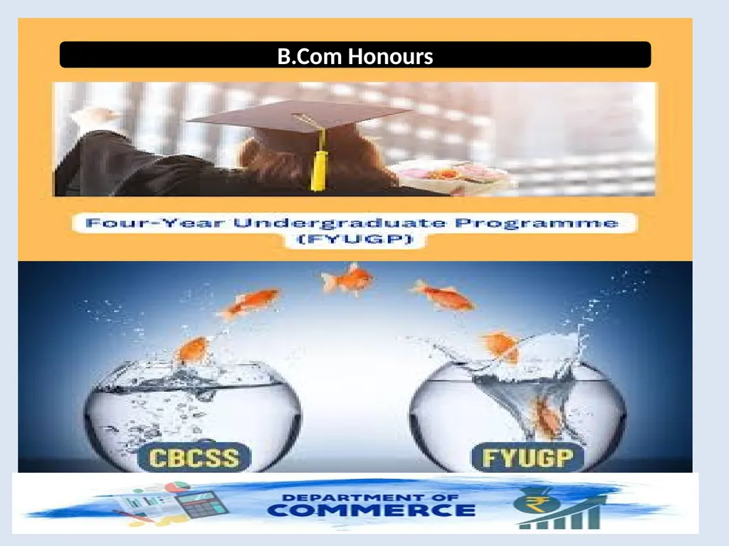 B.Com Honours Minor Programmes The minor courses - slide 2 of 19
