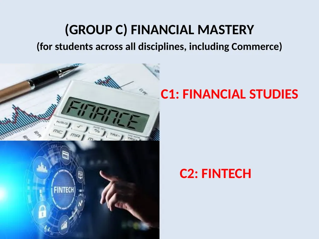 B.Com Honours Minor Programmes The minor courses - slide 5 of 19