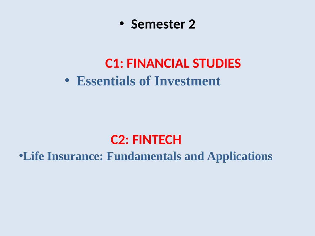 B.Com Honours Minor Programmes The minor courses - slide 15 of 19