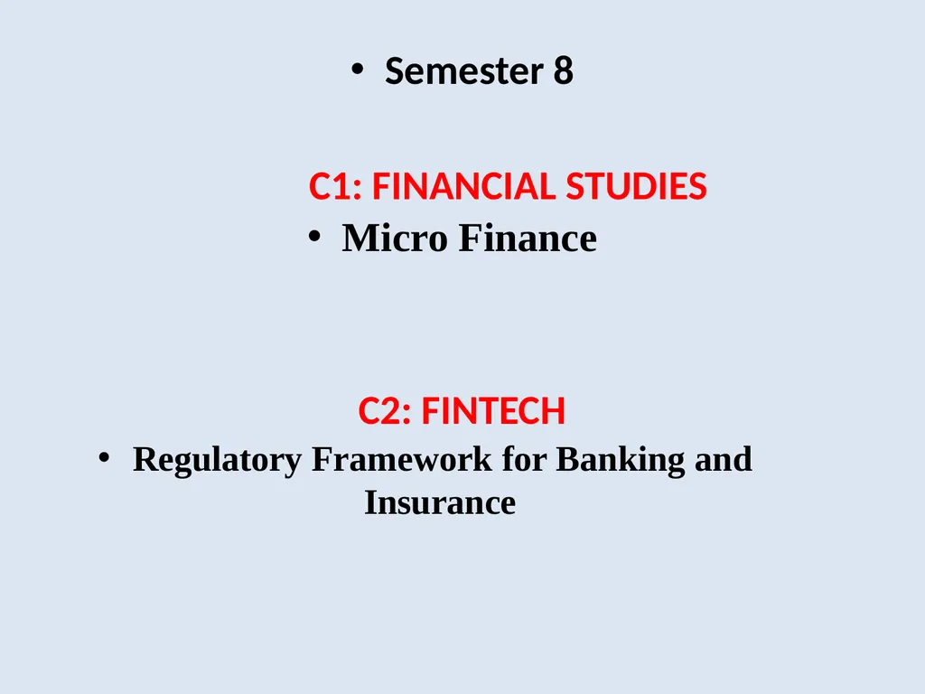 B.Com Honours Minor Programmes The minor courses - slide 17 of 19