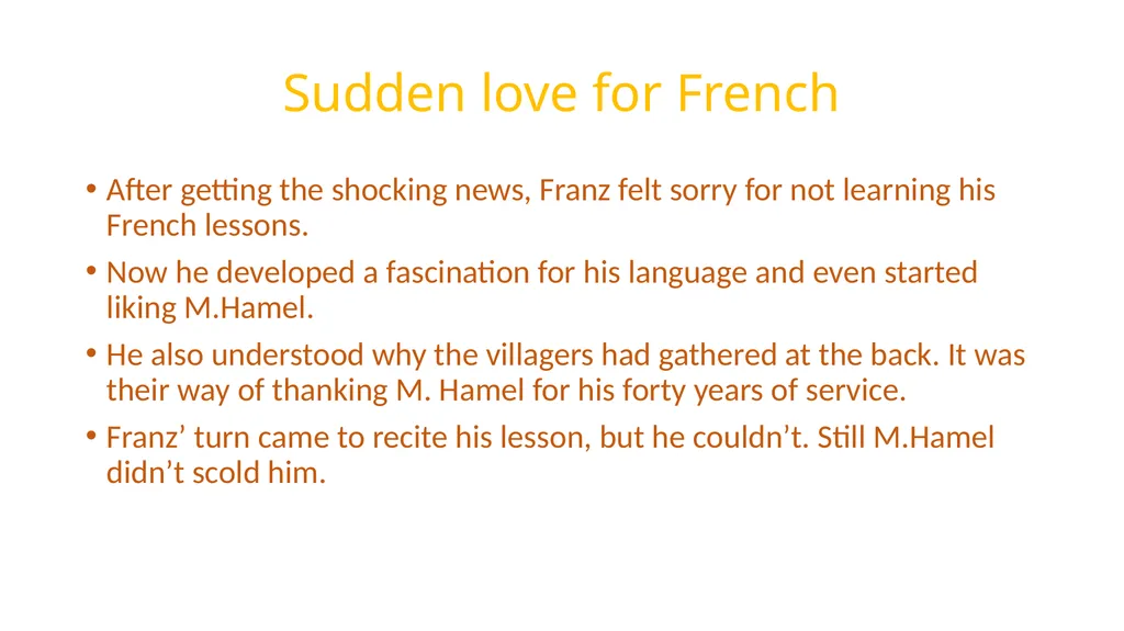 The Last Lesson By Alphonso Daudet Class 12 - slide 7 of 10