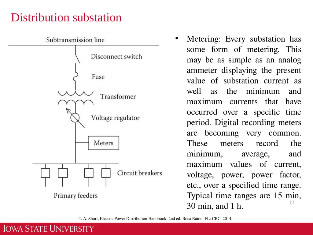 EE 455 Introduction to Energy Distribution Systems - slide 12 of 48