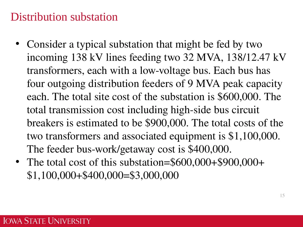EE 455 Introduction to Energy Distribution Systems - slide 15 of 48