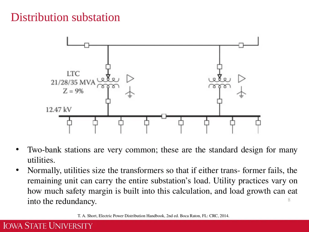 EE 455 Introduction to Energy Distribution Systems - slide 8 of 48