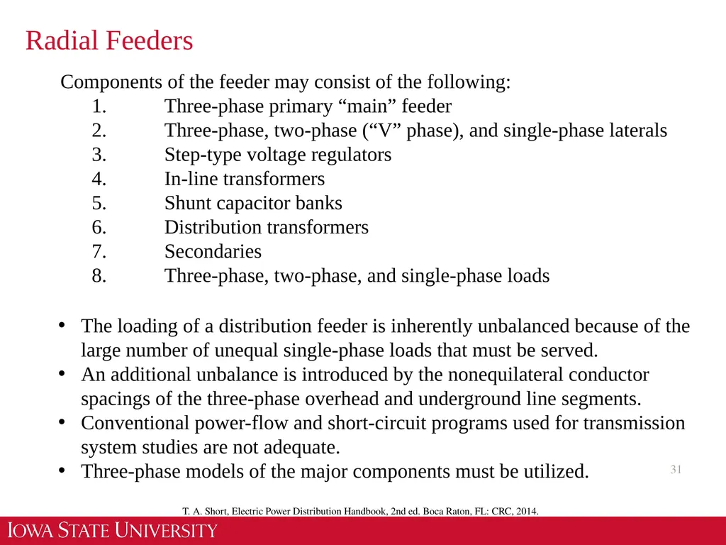 EE 455 Introduction to Energy Distribution Systems - slide 31 of 48