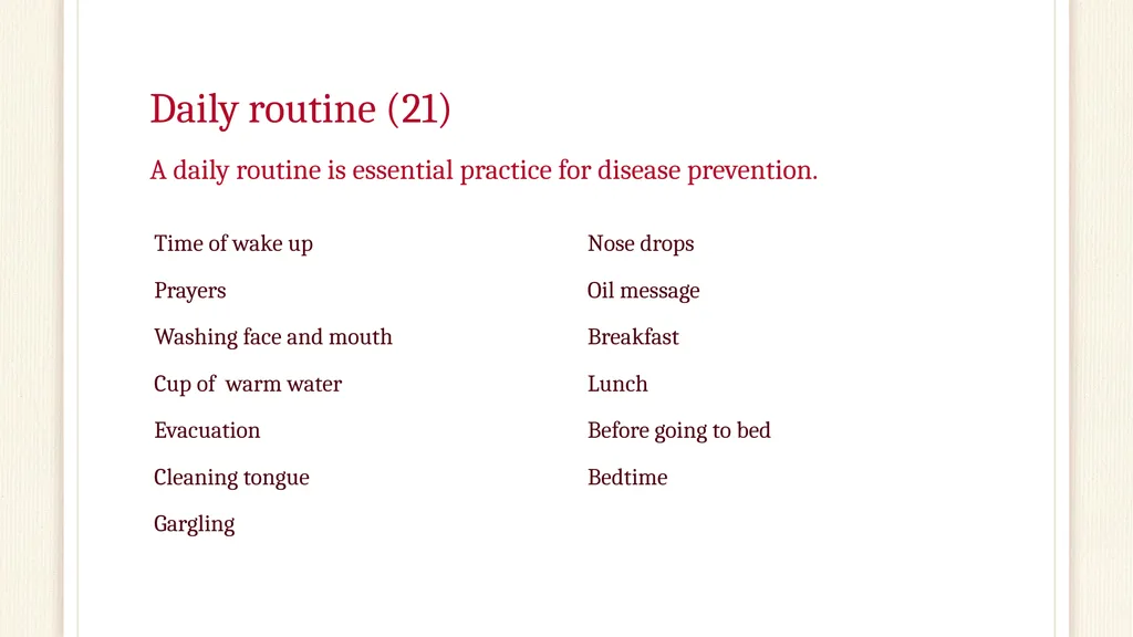 Preventive Practices in Ayurveda Fatima Raad Claim - slide 27 of 37