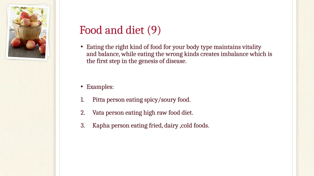 Preventive Practices in Ayurveda Fatima Raad Claim - slide 14 of 37