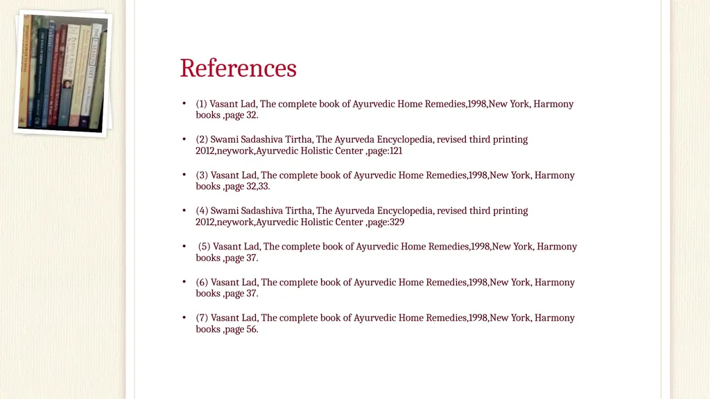 Preventive Practices in Ayurveda Fatima Raad Claim - slide 34 of 37