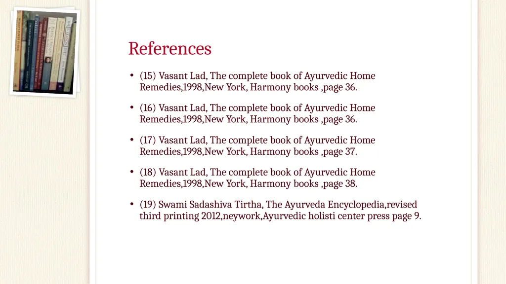 Preventive Practices in Ayurveda Fatima Raad Claim - slide 36 of 37