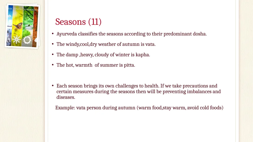 Preventive Practices in Ayurveda Fatima Raad Claim - slide 16 of 37