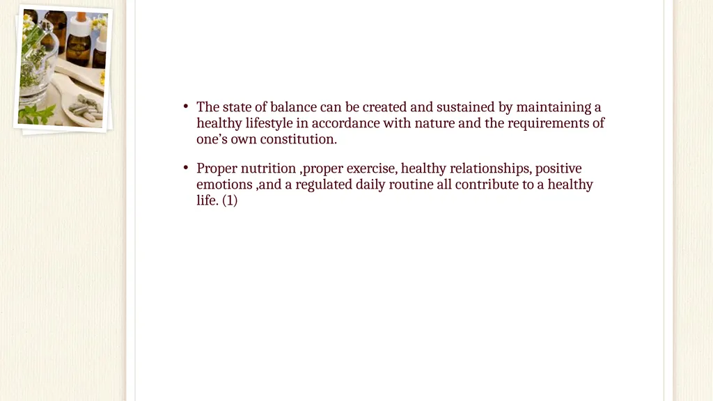 Preventive Practices in Ayurveda Fatima Raad Claim - slide 7 of 37