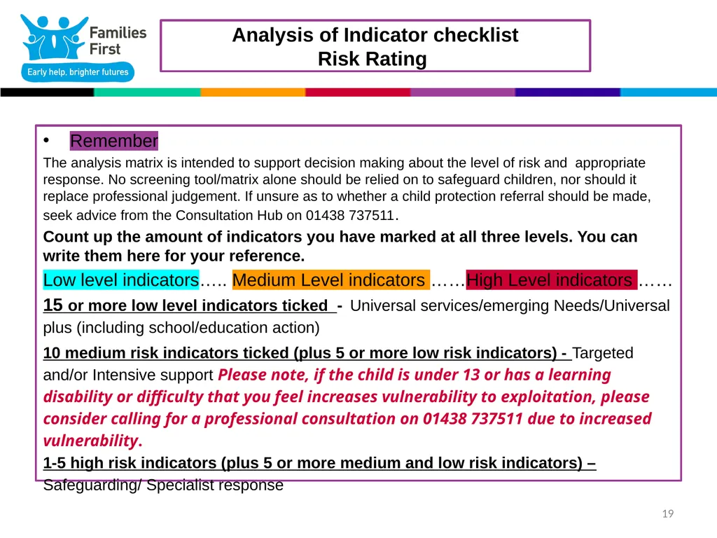 1 Part One: Screening Tool Practitioner toolkit to - slide 19 of 26