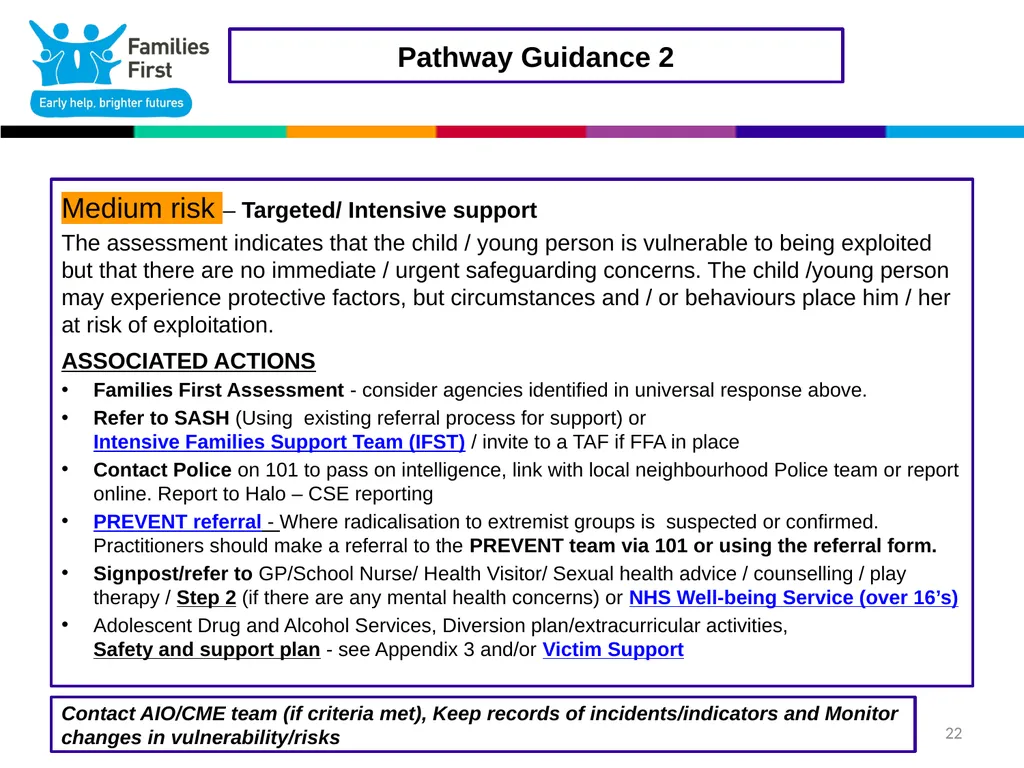 1 Part One: Screening Tool Practitioner toolkit to - slide 22 of 26