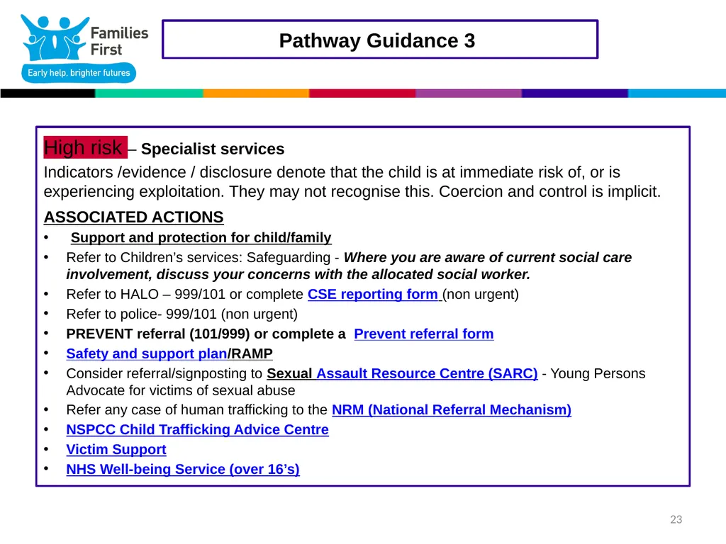 1 Part One: Screening Tool Practitioner toolkit to - slide 23 of 26